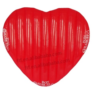 Waterhan Chaise Longue Gonflable Portable et Durable en Forme de Cœur pour Piscine et Rivière, en <span class=keywords><strong>Plastique</strong></span>, pour Extérieur - Product Image 1