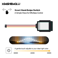 Lumière LED intelligente DC12V 5A 60W, une ou trois couleurs, miroir, contrôle de la luminosité par mouvement de la main, interrupteur à capteur non tactile