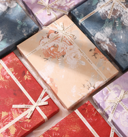 Großhandel Chinesische Pfingstrosen-Muster Luxus-Geschenkbox Leere Box für Kaschmir-Schal Seidenschal Pyjamas und Kleidungsverpackung