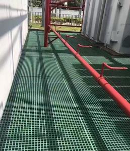 Rejilla de FRP para suelo de sala de lavado de coches, cubierta para zanjas de árboles, pasarelas fotovoltaicas, cubierta para zanjas de drenaje de plantas de aguas residuales y protección contra fugas - Product Image 3