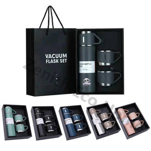 Usine Double Paroi 304 En Acier Inoxydable Isolé Fiole À Vide Ensemble Bouteilles D'eau De Sport 3 Couvercles <span class=keywords><strong>Ember</strong></span> Tasse À Café - Product Image 4