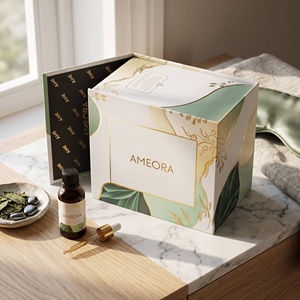 Caja de regalo magnética de lujo hecha de cartón rígido con diseño personalizado para caja de perfume, solución de empaque para fragancias premium. - Product Image 3