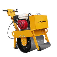 Compacteur routier vibrant à tambour unique de haute qualité, mini-rouleau compresseur portatif avec option moteur à essence – Vente directe usine