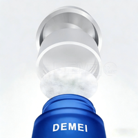 Conteneur en verre givré bleu mat de luxe personnalisé en usine, 30 ml, 140 ml, avec bouchon à vis blanc, portable, pour compléments alimentaires