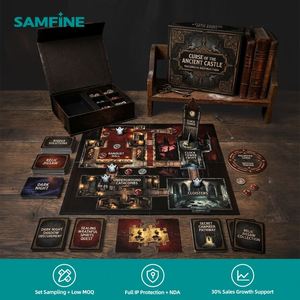 เกมกระดาน SAMFINE Educational Curse of the Ancient Castle พร้อมจิ๊กซอว์และชิ้นส่วนกระดาษแข็ง สำหรับผู้เล่น 2 คน - Product Image 1