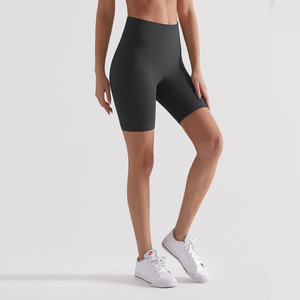 Femmes XL taille haute séchage rapide respirant sport Yoga Shorts solide lisse cinquième motif Leggings pour Gym Fitness - Product Image 4