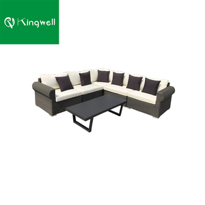 Ensemble <span class=keywords><strong>de</strong></span> meubles d'extérieur modernes en rotin en forme <span class=keywords><strong>de</strong></span> L pour hôtel et parc, fabriqué à Foshan, à prix avantageux - Product Image 6