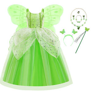 2022 nuovo arrivo bambini ragazze Costume bambino elfo natale fantasia vestito per bambini festa di Halloween Cosplay - Product Image 1