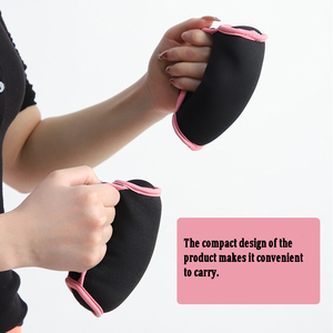 Bolsa de arena suave de <span class=keywords><strong>neopreno</strong></span> personalizada de 1 libra y 2 libras, pesas de mano con mancuernas, pesas de muñeca y tobillo para mujeres, Pilates - Product Image 3