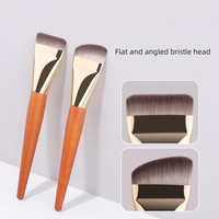 Pinceau de fond de teint visage populaire en gros Pinceau de maquillage contour du nez Pinceau de fond de teint plat pour une application en douceur et une couverture uniforme