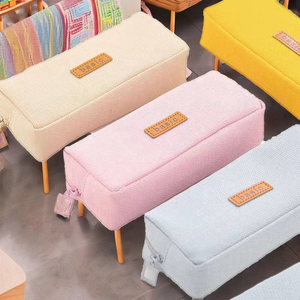 Estuche de Lápices de Plástico y Tela Personalizable de Gran Capacidad <span class=keywords><strong>Caiou</strong></span>, con Cierre, para Uso Escolar y de Oficina, con Logotipo, 19*6*3cm - Product Image 2