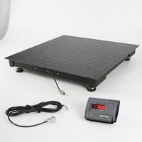 Pèse-personne au sol en acier au carbone LCD HUAXIN SCS-1 1,0x1,0m, personnalisable, 1 tonne, meilleur prix usine, support OEM/ODM, garantie 3 ans
