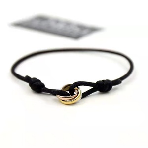 Wholesale Minimalist Jewelry <b>Couple</b> Bracelet Stainless Steel <b>Ring</b> Charm String Bracelets for Women Men - Product Image 5
