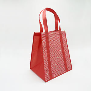 Sacs fourre-tout d'épicerie non tissés en tissu PC réutilisables écologiques de taille moyenne, achats pratiques avec logo de dessin animé imprimé - Product Image 2