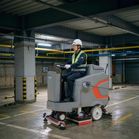 Autolaveuse professionnelle S5 autoportée avec balai raclette de 1000 mm, autonomie de 3,5 à 5 heures, idéale pour les salles d'exposition, les parkings, les cinémas et les salles de cinéma