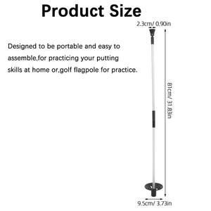 Juego OEM personalizado de 2 palos de bandera de Golf, diseño desmontable, pasador de poste de Golf, juego de Mini Golf para patio trasero, jardín, Campo de Conducción - Product Image 2