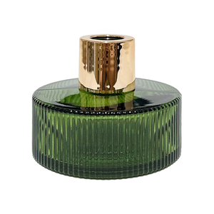 Botella difusora de vidrio de 100ml de gran venta, cilíndrica plana de la mejor calidad con tapón de rosca para aromas - Product Image 5