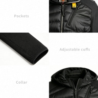 Vestes en duvet pour hommes, vente en gros de vestes matelassées en duvet, vestes en duvet ultra-légères personnalisées pour la randonnée