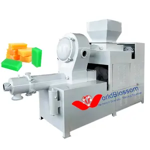 Efficient smart solid soap extruder machine full line/striated laundry bar soap making machine