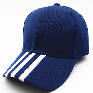 Casquette de baseball de sports de plein air pour hommes et femmes avec bord étendu Casquette en toile de style Hip Hop à rayures Logo personnalisé Prêt à expédier - Product Image 3