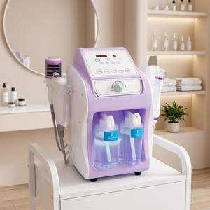 Appareil de beauté 6-en-1 à bulles d'hydrogène et d'oxygène, élimination des points noirs, exfoliation de la peau, peeling ultrasonique, introduction de nutriments - Product Image 1