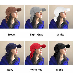 Gorra de Béisbol con Hijab Pre-Atado para Mujeres Musulmanas, Visera Protectora Solar, Transpirable, para Playa, Verano, con Lazo Ajustable, para Uso Diario en Ramadán - Product Image 6