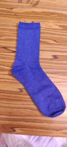 Jingwen OEM Calcetines De Lurex Mulheres Tripulação Slouch Brilhante Lurex Meias - Product Image 6