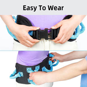 Gait sabuk dengan pegangan gesper pelepasan cepat, perlengkapan terapi fisik perawat, alat bantu jalan - Product Image 3