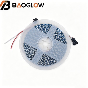 ไฟ LED แบบม้วน OEM ODM RGB 120LED/M 3535 ความยาว 24V 18W/M แผ่นทองแดงเคลือบบาง 5 มม. ตัดได้ทุกๆ 5 ซม. หลายสี สำหรับตกแต่งภายในสำนักงาน - Product Image 1