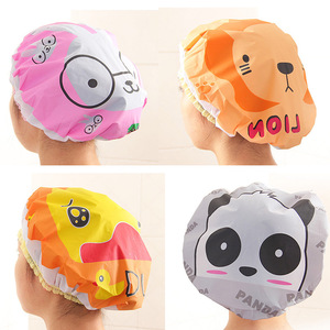 Gorro de Ducha para Mujer con Diseño de Dibujos Animados, Estilo Japonés, Grueso, Impermeable, para Lavar el Cabello, Protección Contra el Humo de Aceite - Product Image 1