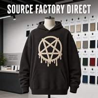 Sweat à capuche unisexe surdimensionné streetwear avec broderie personnalisée, fabrication OEM directe usine, grammage lourd