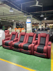 Biểu Tượng Tùy Chỉnh Dubai Điện Màu Xanh Da Ngả Rạp Chiếu Phim Ghế LED Sofa Hiện Đại Có Thể Điều Chỉnh Tựa Chính Hãng Đồ Nội Thất Bằng Da - Product Image 4