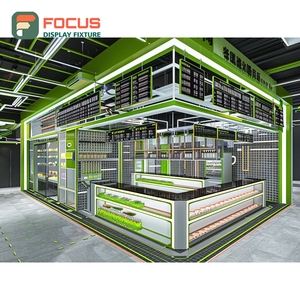 Durable Cafe Service Counter Laminate Wood Finish Syrup Bottle Display Area Roastery Service Counter - Product Image 4