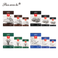 Panwenbo 24 feuilles 160gsm 9 "x 12" carnet de croquis dessin blocs de papier couverture rigide carnet de croquis en spirale