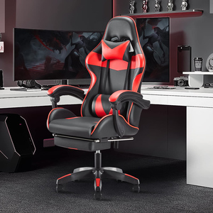 2025 vendita calda 1 pezzo spedizione gratuita più economica Pro Edition sedia Cadeira <span class=keywords><strong>da</strong></span> ufficio sedia <span class=keywords><strong>da</strong></span> gioco nero rosso con poggiapiedi - Product Image 2