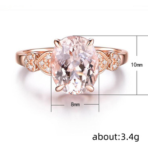 Anello a Cuore Ovale per Donne, Gioiello Romantico e alla Moda per Uso Quotidiano e Feste - Product Image 5