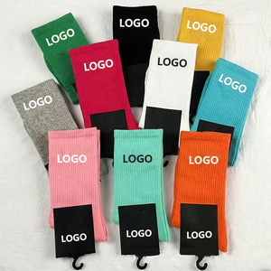 CUSTOM Unisex Embroidered Tennis Athletic Logo Running Ankle Crew Designer Cotton Custom Men's Sports <strong>Socks</strong> - Product Image 1