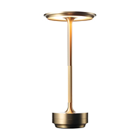 Lampe de chevet LED à intensité variable de qualité supérieure pour l'hôtellerie moderne, les salles à manger haut de gamme, les chambres d'hôtel, les cadeaux de luxe, lampe de table miniature rechargeable
