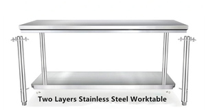 Mesa de trabajo de acero inoxidable de gran oferta personalizada VICTORY KITCHEN (montaje de pata cuadrada) 25% de descuento muebles de restaurante para uso en laboratorio - Product Image 5