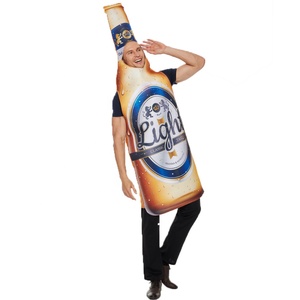Vui Dành Cho Người Lớn Bia Trang Phục Unisex Bọt Biển Whisky Rum Chai Bia Chai Có Thể Jumpsuits Halloween Trang Phục Lễ Hội Bia - Product Image 3