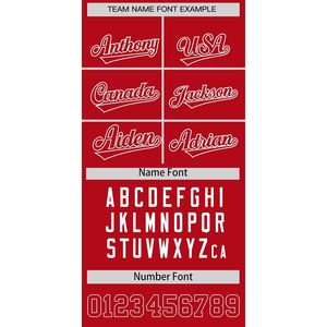 Custom Split Varsity Jacket Personalized Baseball Letterman Bomber Unisex Adult Full Sleeve Red White Team Name Number - Product Image 5