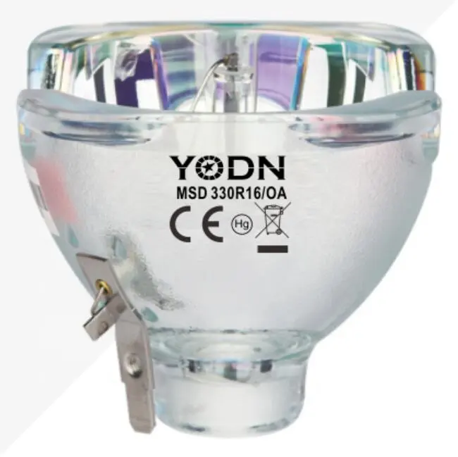 Yodn MSD330W R16 bulb with Okamoto cup Phoenix wick for discharge moving head stage light