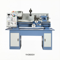 Tour manuel horizontal compact de type banc, de qualité industrielle, économique, YH360GV, multifonctionnel, pour l'usinage des métaux, machine-outil pédagogique