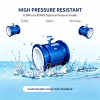 Alat Ukur Aliran Elektromagnetik Presisi Tinggi Digital Ultrasonik Baja Tahan Karat OEM Kustom untuk Cairan & Air