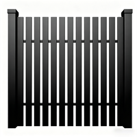 Clôture de sécurité en aluminium sur mesure, robuste, avec revêtement en poudre, design moderne, facile à assembler, 6 pieds, pour balcons et jardins
