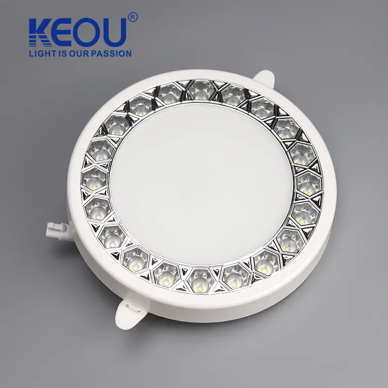 KEOU Dual Control Spotlight Downlight Electroplated Reflective Ring 24W Led Light Downlight