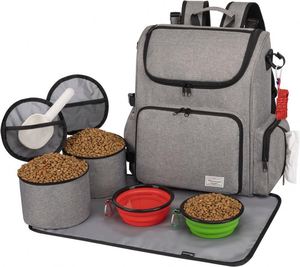 Free sample Pet Supplies Travel Essentials - <b>Dog</b> <b>Food</b> Storage <b>Containers</b>, Silicone Mat, Collapsible Bowls - Product Image 1