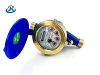Compteur d'eau mécanique multi-jets en laiton Junrui JRGD-DN15 DN15mm, certifié CE, classe B, garantie 3 ans