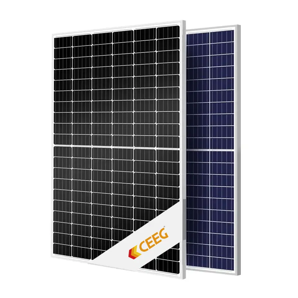 再生可能な太陽エネルギー製品ブラックフレーム付きソーラーパネル450w卸売価格