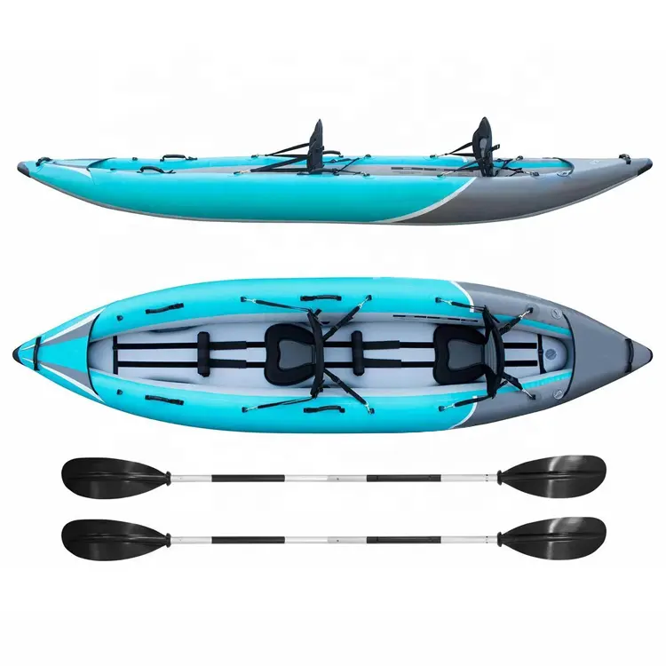 Bán Buôn PVC Thuyền Tandem Kayak Inflatable, Canoe 2 Người Inflatable Kayak